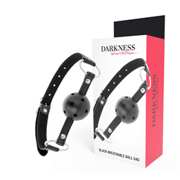 DARKNESS - BLACK BREATHABLE GAG - D-221195