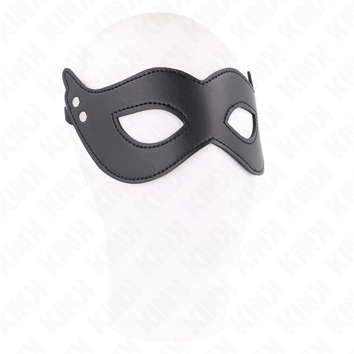 KINK - LEATHERETTE MASK WITH RIVETS MODEL 1 26 x 8 CM - D-240908