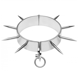 METAL HARD - BDSM SLAVE COLLAR WITH POINTS - D-205399