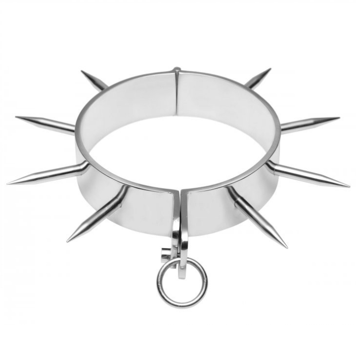 METAL HARD - BDSM SLAVE COLLAR WITH POINTS - D-205399