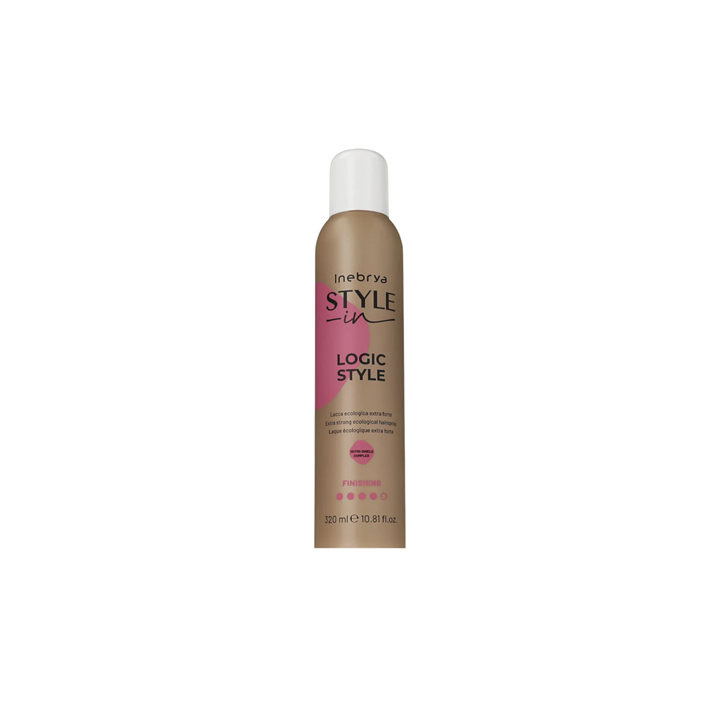 Inebrya, Style-In Logic Style, Hair Spray, Styling, Extra Strong Hold, 320 ml