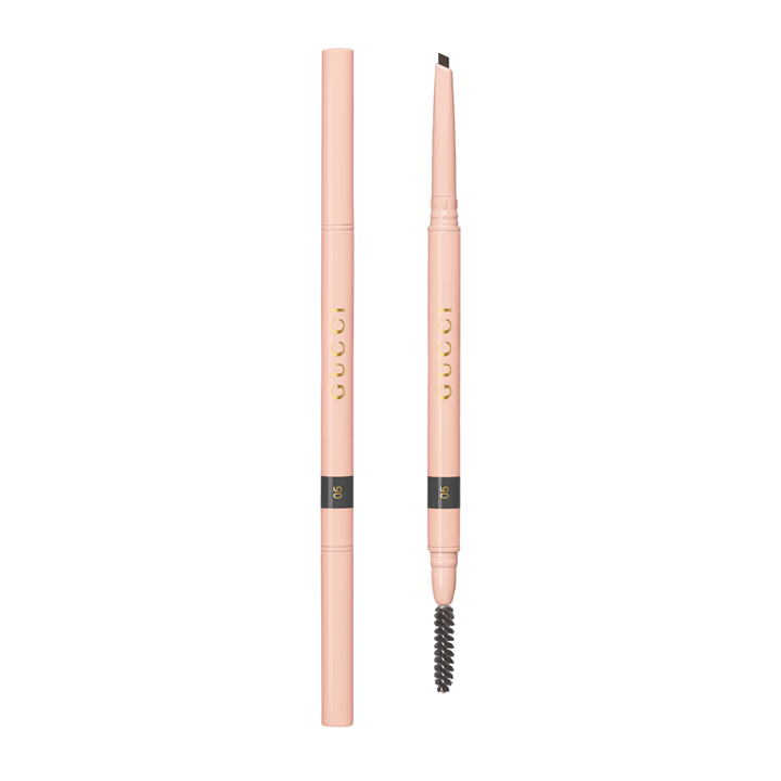 Gucci, Stylo A Sourcils, Waterproof, Double-Ended, Eyebrow Cream Pencil, 05, Gris, 0.09 g