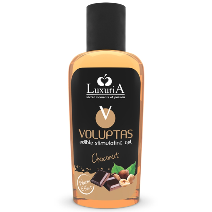 INTIMATELINE LUXURIA - VOLUPTAS EDIBLE MASSAGE GEL WARMING EFFECT - CHOCONUT 100 ML - D-228340