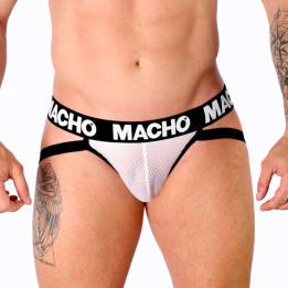 MACHO - MX26X1 JOCK GRID WHITE S - D-236857