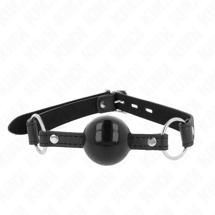 KINK - TPE BALL 4 CM GAG WITH BLACK LOCK 60 x 2 CM - D-240862