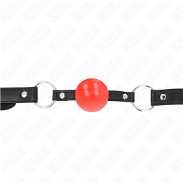 KINK - RED TPE BALL 4 CM GAG 60 x 2 CM - D-240865 - Teknashop Ltd