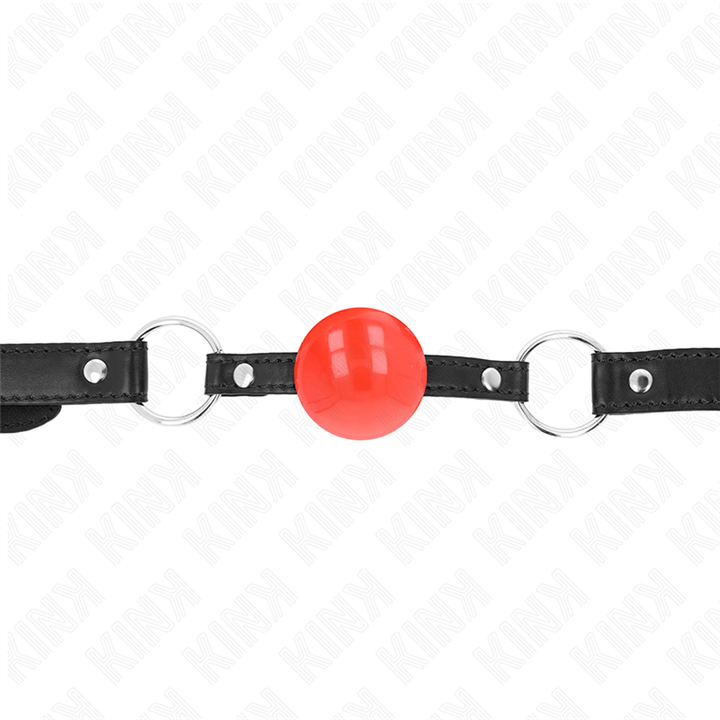 KINK - RED TPE BALL 4 CM GAG 60 x 2 CM - D-240865 - Teknashop Ltd