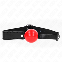 KINK - SOFT TPE BALL 4 CM GAG MODEL 1 66 x 2.5 CM ADJUSTABLE 41-61 CM - D-240868 - Teknashop Ltd