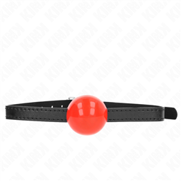 KINK - RED SINGLE SOLID BALL 4 CM GAG 65 x 1.5 CM - D-240873 - Teknashop Ltd