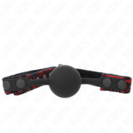 KINK - SCANDAL SILICONE BALL 4 CM GAG MODEL 1 65 x 2 CM - D-240874 - Teknashop Ltd