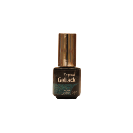 Depend, Gel Lack Aqua Glitter, Glitter, Semi-Permanent Nail Polish, G345, Aqua Glitter, 5 ml *Tester