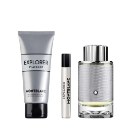 Set Montblanc: Explorer Platinum, Eau De Parfum, For Men, 100 ml + Explorer Platinum, Eau De Parfum, For Men, 7.5 ml + Explorer 
