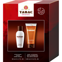 Set Tabac: Original, Cleansing, Shower Gel, All Over Body, All Skin Types, 100 ml + Original, Refreshing, After-Shave Lotion, 50
