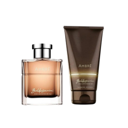 Set Baldessarini: Ambre, Eau De Toilette, For Men, 50 ml + Ambre, Cleansing & Refreshing, Shower Gel, For All Skin Types, 200 ml