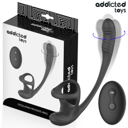 ADDICTED TOYS - ANAL PLUG WITH VIBRATION AND 360º WAVING AND TESTICLE STIMULATOR - D-245122