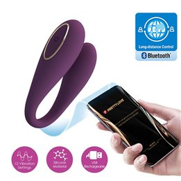 August Vibrador de Parejas App Remote Lila CL12 - BI-014582HP-1