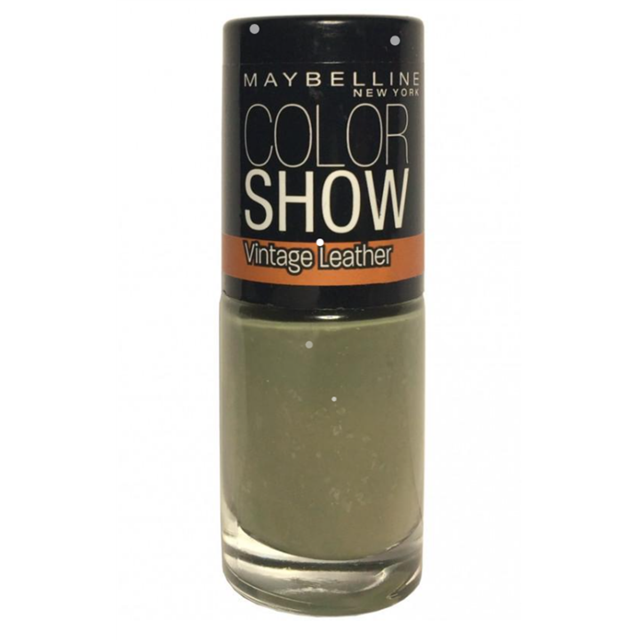 Maybelline, Color Show Vintage Leather, Nail Polish, Nr. 208, Sage Staple Green, 7 ml