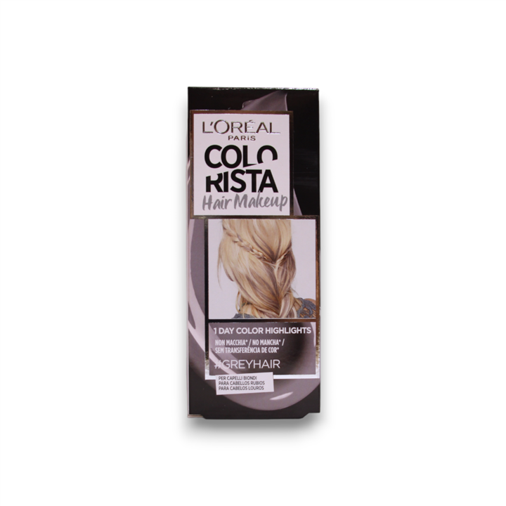 L'Oreal Paris, Colorista Hair Makeup, Semi-Permanent Hair Dye,  GREYHAIR, 30 ml