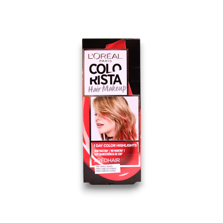 L'Oreal Paris, Colorista Hair Makeup, Semi-Permanent Hair Dye,  REDHAIR, 30 ml