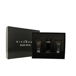 Set John Richmond: Black Metal, Natural, Cleansing, Shower Gel, 50 ml + Black Metal, Body Lotion, 50 ml + Black Metal, Eau De Pa