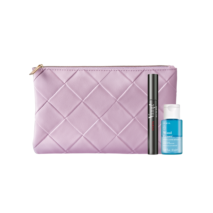Set Pupa: Wand Eraser, Cleansing Toner, 50 ml + Vamp!, Paraben-Free, Curving, Mascara, 101, Extra Black, 9 ml