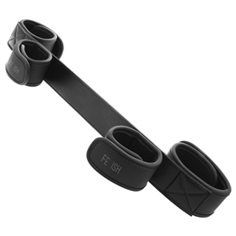FETISH SUBMISSIVE - BONDAGE SPREADER BAR WITH NOPRENE LINING - D-218912 - Teknashop Ltd
