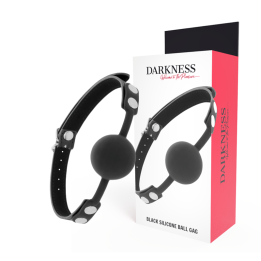 DARKNESS - BLACK SILICONE GAG - D-221200