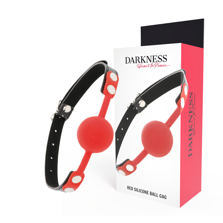 DARKNESS - RED SILICONE GAG - D-221201