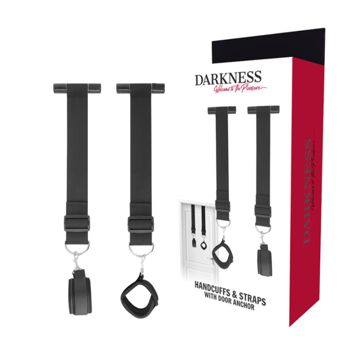 DARKNESS - BONDAGE DOOR HANDCUFFS - D-226697 - Teknashop Ltd