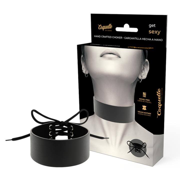 COQUETTE CHIC DESIRE - VEGAN LEATHER CHOKER - D-229295