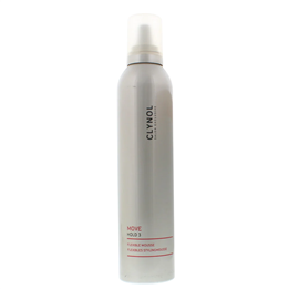 Clynol, Move Hold 3, Hair Styling Foam, Volume & Body, Flexible Hold, 300 ml