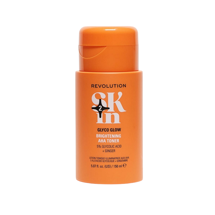 Revolution Skincare, Glyco Glow, 5% Glycolic Acid & Ginger, Brightening, Tonic Lotion, For Face, 150 ml - Teknashop Ltd