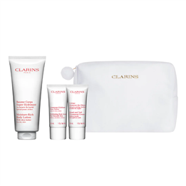 Set Clarins: Moisture-Rich, Shea Butter, Moisturising, Body Lotion, Body, 200 ml + Jeunesse Des Mains, Softening, Hand Cream, 30