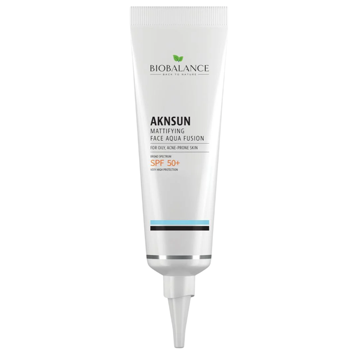 Bio Balance, Aknsun, Mattifying & Protecting, Before Sun Exposure, Cream, For Face, SPF 50+, 40 ml