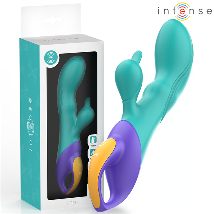 INTENSE - FRED RABBIT VIBRATOR BLUE - D-241947 - Teknashop Ltd