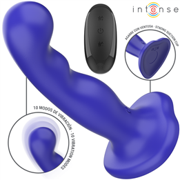 INTENSE - SHORTY VIBRATOR WITH SUCTION CUP BLUE REMOTE CONTROL - D-241976