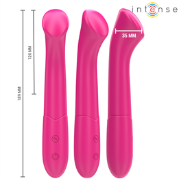 INTENSE - PATY VIBRATOR 19 CM FLEXIBLE 10 VIBRATIONS MODEL 2 PINK - D-242087