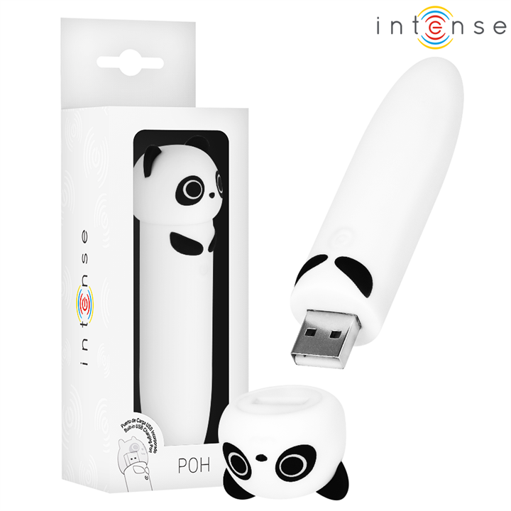 INTENSE - POH PANDA VIBRATING BULLET USB RECHARGEABLE 10 X 2.2 CM - D-242828