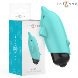 INTENSE - ECHO VIBRATING BULLET DOLPHIN BLUE 8 X 4.7 CM - D-243334