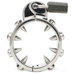 METAL HARD - ANTI-ERECTION CHASTITY RING - D-205372 - Teknashop Ltd