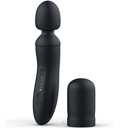 B SWISH - BTHRILLED VIBRATOR WAND PREMIUM BLACK - D-233259 - Teknashop Ltd