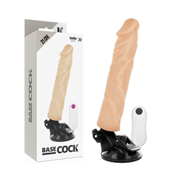 BASECOCK - REALISTIC VIBRATOR REMOTE CONTROL FLESH 21 CM -O- 4 CM - D-223008