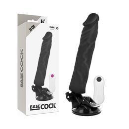 BASECOCK - REALISTIC VIBRATOR REMOTE CONTROL BLACK 21 CM -O- 4 CM - D-223009