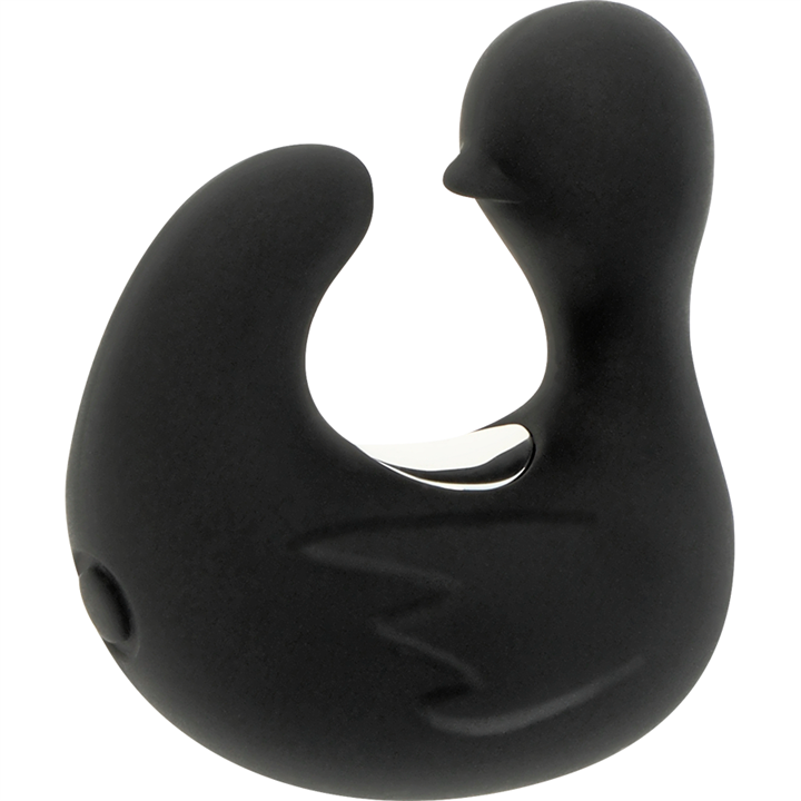 BLACK&SILVER - DUCKYMANIA RECHARGEABLE SILICONE STIMULATING DUCK THIMBLE - D-224111