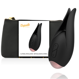 COQUETTE CHIC DESIRE - CLITORIAL STIMULATOR BLACK / GOLD FLOWER - D-225735