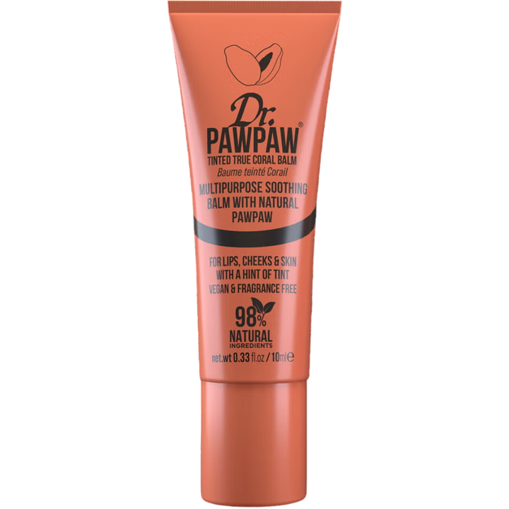Dr. PawPaw, Multipurpose, Lip & Cheek Balm 2-In-1, True Coral, 10 ml