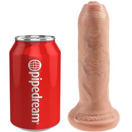 KING COCK - REALISTIC DILDO UNCUT FLESH 15 CM - PD5560-21