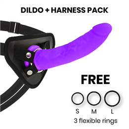 DELTA CLUB - TOYS ARNES + DONG PURPLE SILICONE 20 CM -O- 4 CM - D-227189