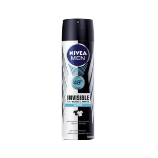 Nivea Men Invisible For Black And White Active Deodorant Spray 200ml - man - Teknashop Ltd