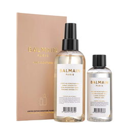 Signature Foundation Ginger Set Balmain Professionnel: Argan Moisturising Elixir, Hair Oil, For Nourishing, 100 ml + Balmain Pro